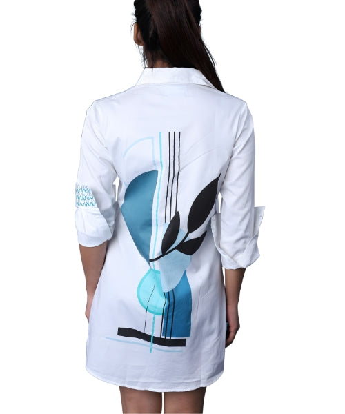 Abstract Symphony Shirt Dress