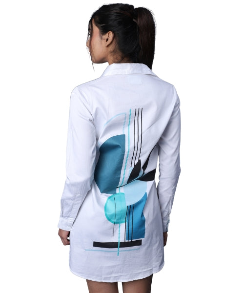 Abstract Symphony Shirt Dress