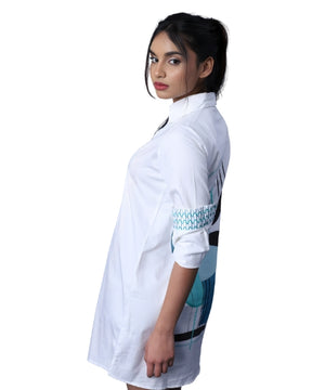 Abstract Symphony Shirt Dress