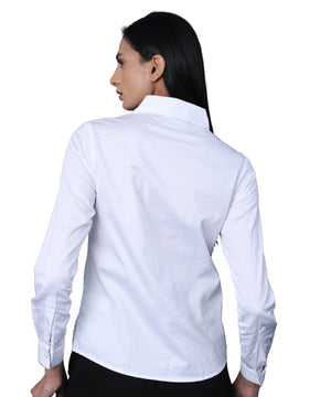 Blue Abstract Front Panel Shirt