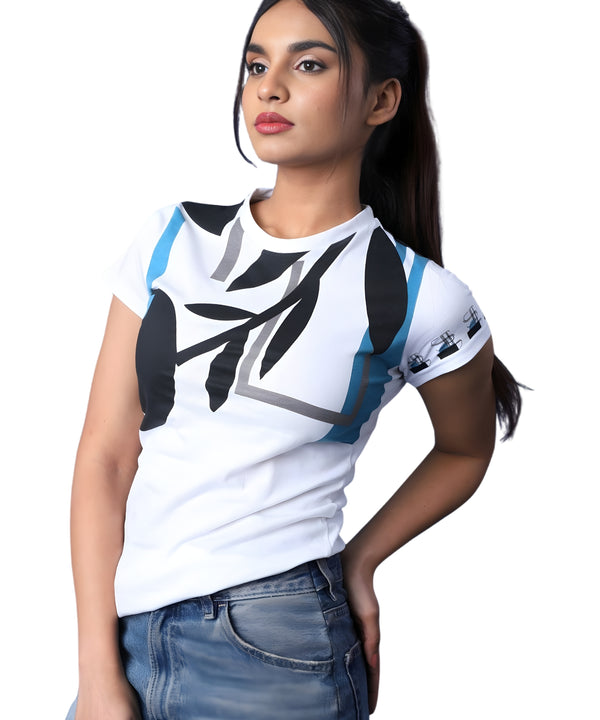 White Round Neck T-Shirt