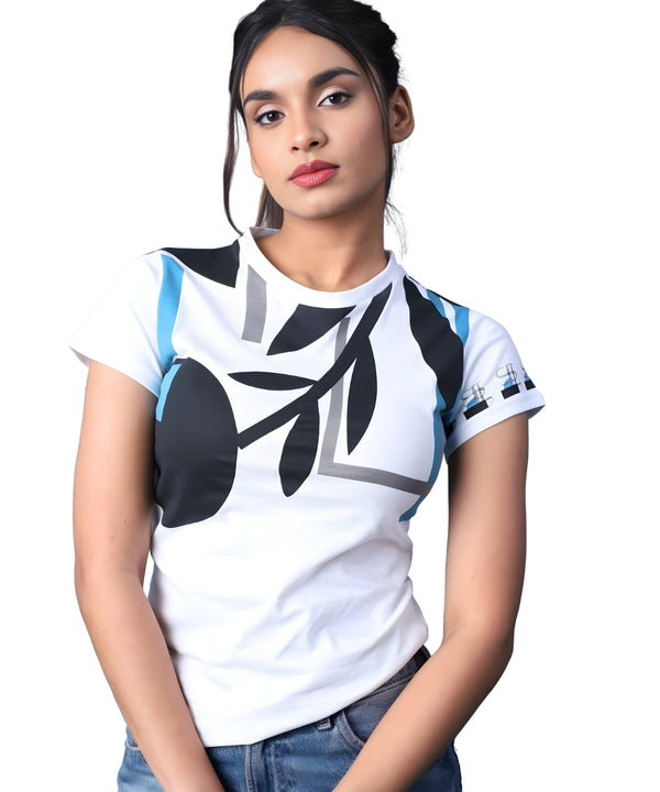 White Round Neck T-Shirt